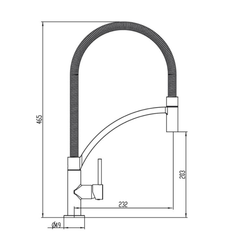 Grifo Cocina Monomando Extraíble - Imagen 3